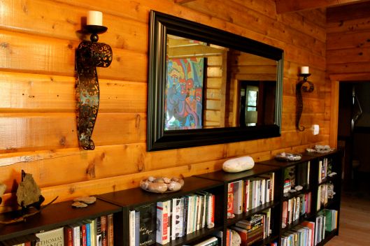 cabin living room interior