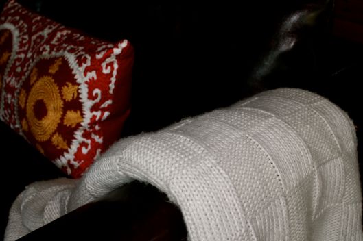 knitted throw