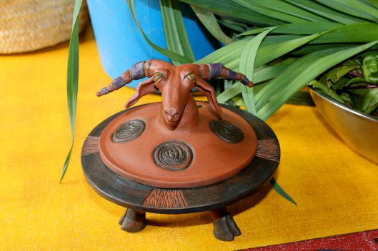 pottery goat