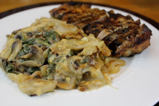 kale and wild rice casserole